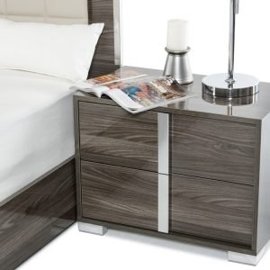 Modrest San Marino Modern Grey Nightstand