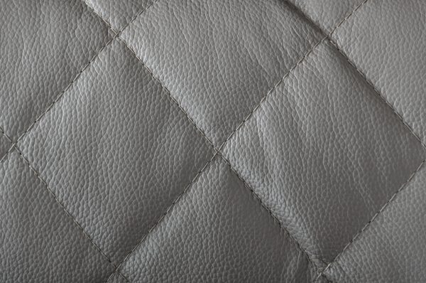 Divani Casa Wolford Modern Grey Leather Chair - Image 2