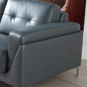 Divani Casa Markham Modern Grey Bonded Leather Chair