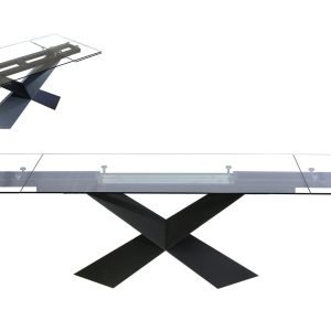 Modrest Scott - Modern Extendable Glass Dining Table