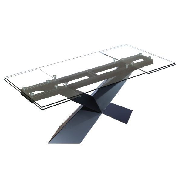 Modrest Scott - Modern Extendable Glass Dining Table - Image 2