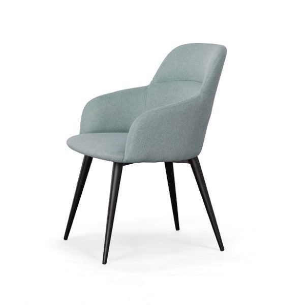 Modrest Scranton - Modern Teal & Black Dining Chair