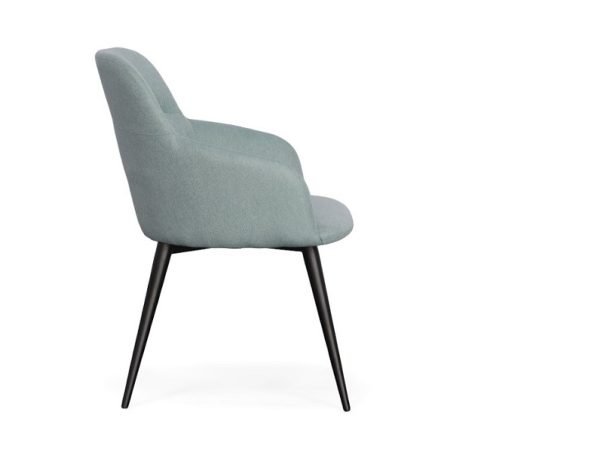 Modrest Scranton - Modern Teal & Black Dining Chair - Image 3