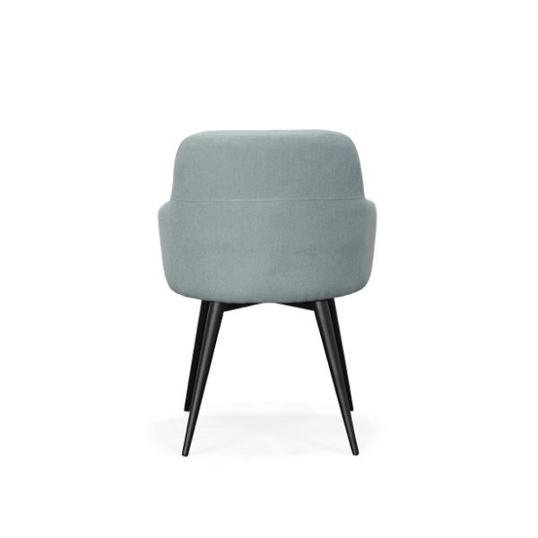 Modrest Scranton - Modern Teal & Black Dining Chair - Image 4