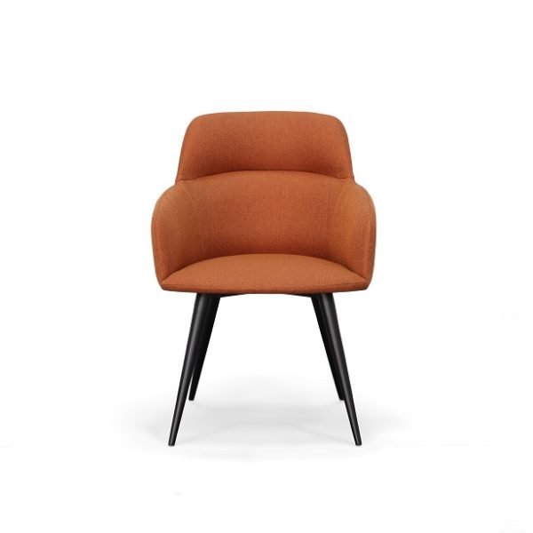 Modrest Scranton - Modern Orange & Black Dining Chair