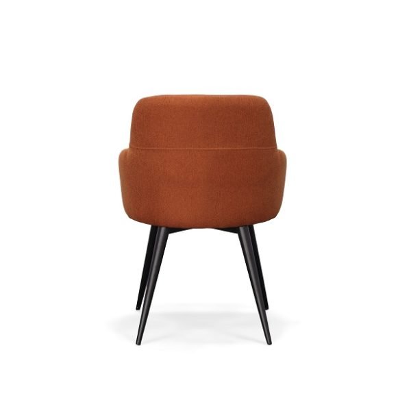 Modrest Scranton - Modern Orange & Black Dining Chair - Image 2