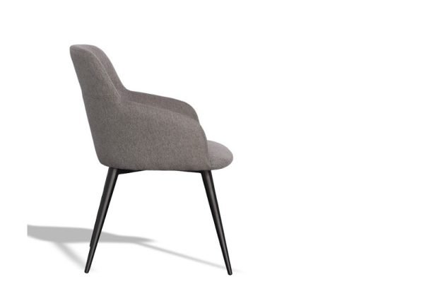 Modrest Scranton - Modern Grey & Black Dining Chair - Image 2