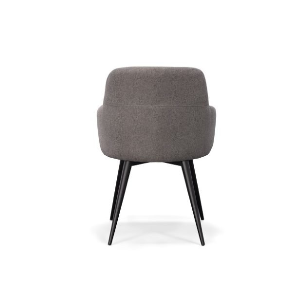 Modrest Scranton - Modern Grey & Black Dining Chair - Image 3