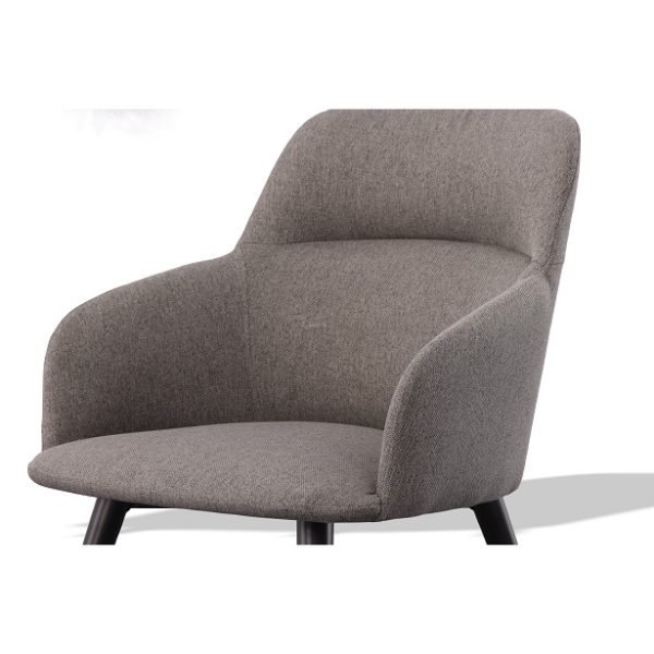 Modrest Scranton - Modern Grey & Black Dining Chair - Image 4