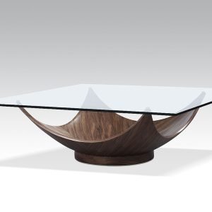 Modrest - Sunset Modern Walnut Square Coffee Table