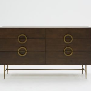 Modrest Selena Modern Acacia & Brass Dresser