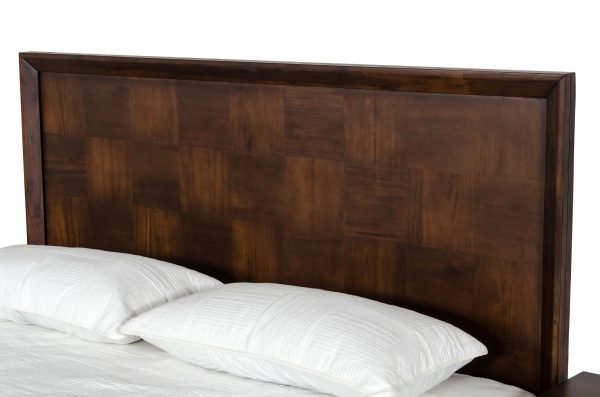 Modrest Shane - Eastern King Modern Acacia & Brass Bed - Image 3