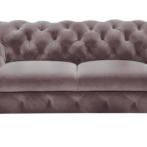 Divani Casa Sheila - Transitional Silver Fabric Loveseat