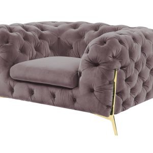 Divani Casa Sheila - Transitional Silver Fabric Chair