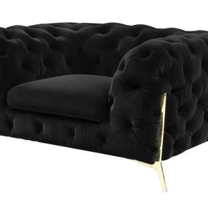 Divani Casa Sheila - Transitional Black Fabric Chair