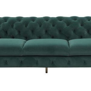 Divani Casa Sheila - Transitional Emerald Green Fabric Sofa