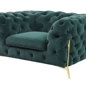 Divani Casa Sheila - Transitional Emerald Green Fabric Chair