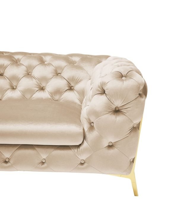Divani Casa Sheila - Transitional Light Beige Fabric Sofa Set - Image 4