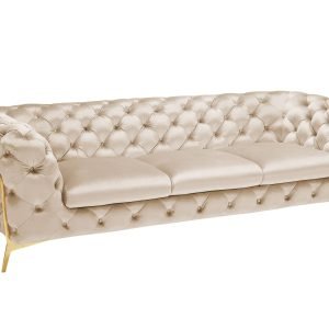 Divani Casa Sheila - Transitional Light Beige Fabric Sofa