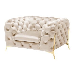 Divani Casa Sheila - Transitional Light Beige Fabric Chair