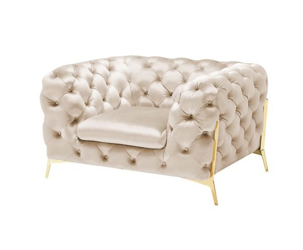 Divani Casa Sheila - Transitional Light Beige Fabric Chair
