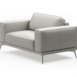 Coronelli Collezioni Soho - Contemporary Light Grey Armchair