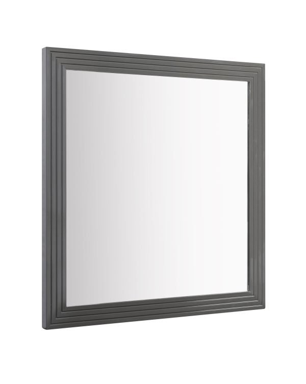 Modrest Splendor - Grey High Gloss Slatted MIrror