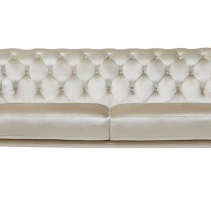 Divani Casa Stella - Transitional Beige Velvet Sofa