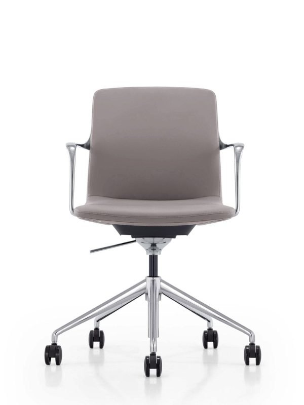 Modrest Sundar - Modern Grey Mid Back Conference Office Chair - Image 2