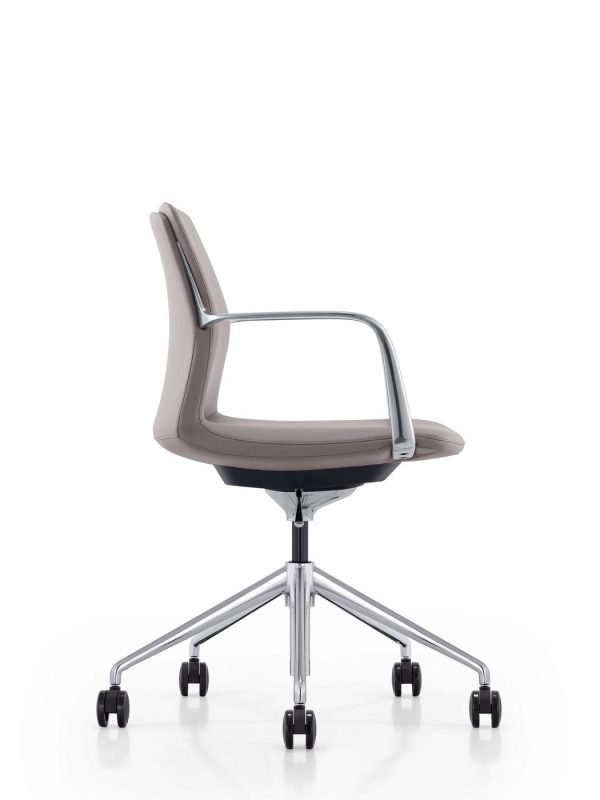 Modrest Sundar - Modern Grey Mid Back Conference Office Chair - Image 3