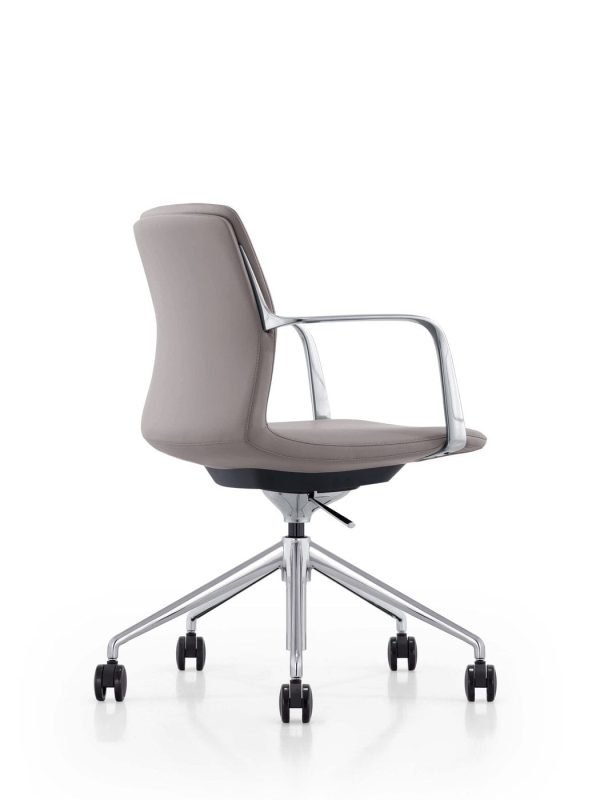 Modrest Sundar - Modern Grey Mid Back Conference Office Chair - Image 4