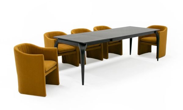 Modrest Suri - Modern Black Ceramic Extendable 71"/94.5"  Dining Table