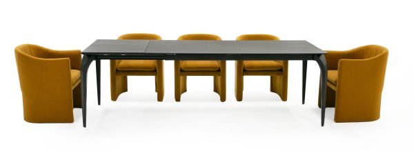 Modrest Suri - Modern Black Ceramic Extendable 71"/94.5"  Dining Table - Image 2