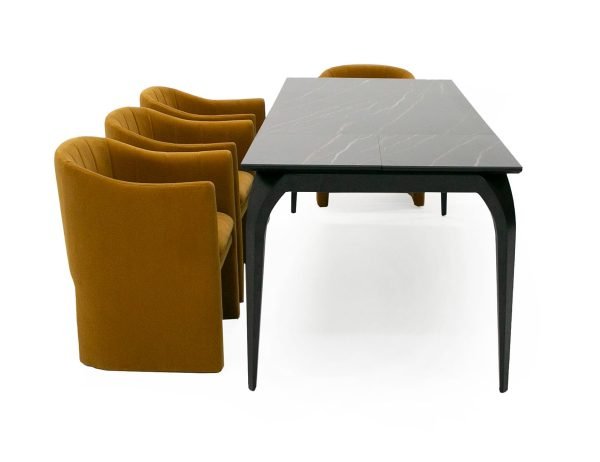 Modrest Suri - Modern Black Ceramic Extendable 71"/94.5"  Dining Table - Image 4