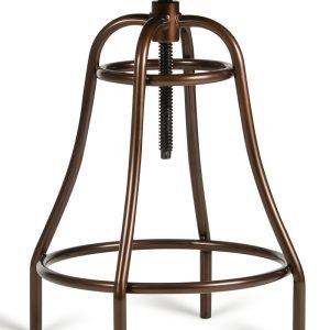 Modrest Fritch Modern Black & Bronze Bar Stool