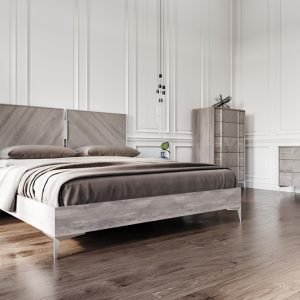 Nova Domus Alexa Italian Modern Grey Nightstand