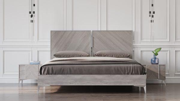 Nova Domus Alexa Italian Modern Grey Bedroom Set