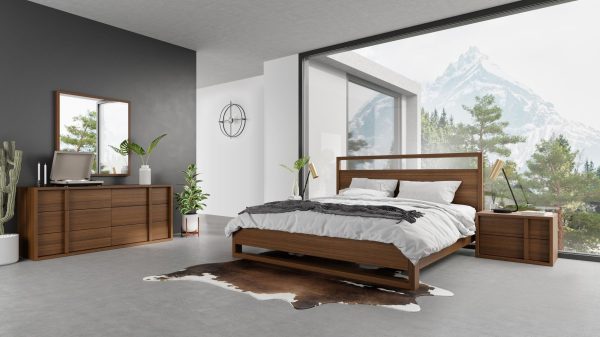 Nova Domus Berlin - Modern Walnut Bedroom Set