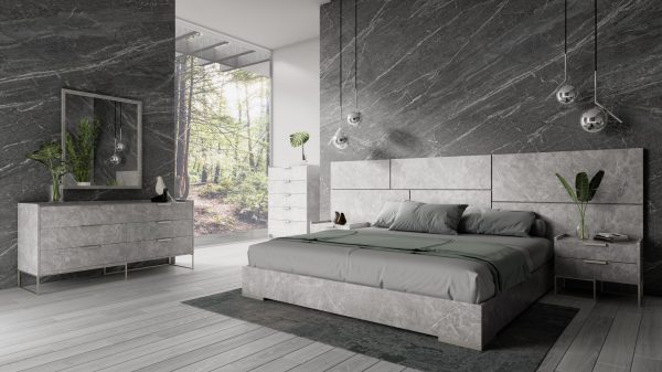 Nova Domus Marbella - Italian Modern Grey Marble Dresser - Image 2