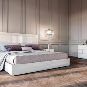 Modrest Nicla Italian Modern White Nightstand