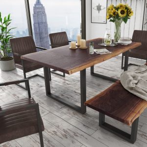 Modrest Taylor Large 87" Modern Live Edge Wood Dining Table