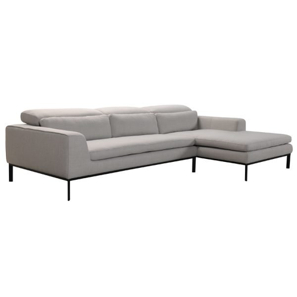 Divani Casa Clayton Modern Fabric Sectional Sofa - Image 3