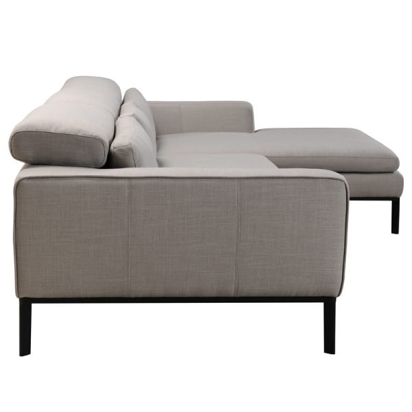 Divani Casa Clayton Modern Fabric Sectional Sofa