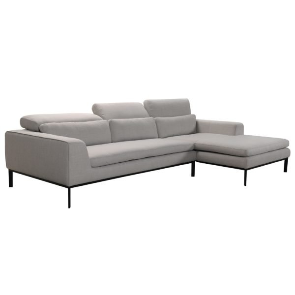 Divani Casa Clayton Modern Fabric Sectional Sofa - Image 4