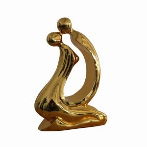 Modrest Embrace Modern Gold Sculpture