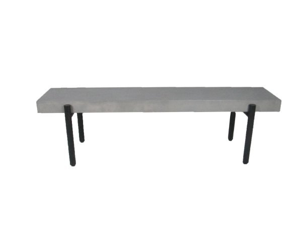 Modrest Timlin - Modern Concrete & Metal Bench