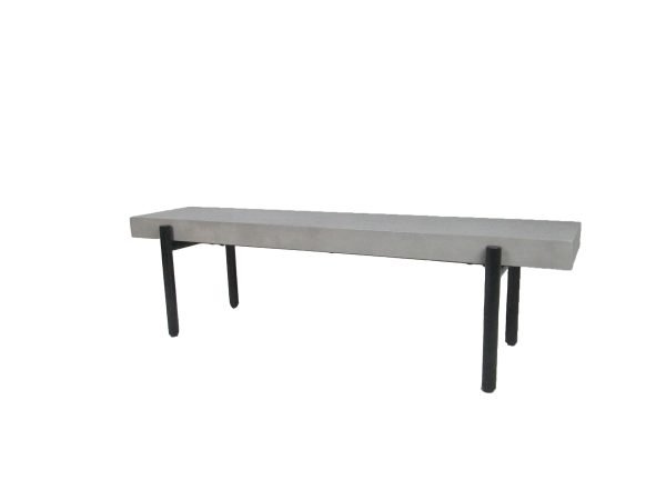 Modrest Timlin - Modern Concrete & Metal Bench - Image 2