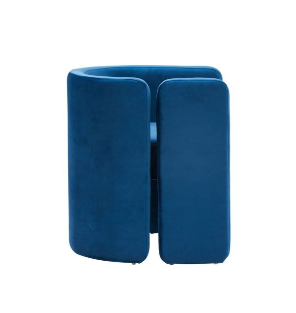Modrest Tirta Modern Blue Accent Chair - Image 2