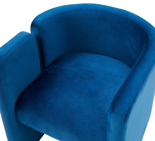 Modrest Tirta Modern Blue Accent Chair - Image 4
