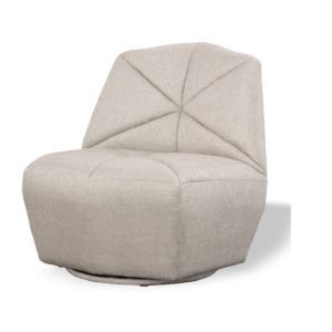 Divani Casa Tomlin - Contemporary Grey Woven Fabric Accent Chair